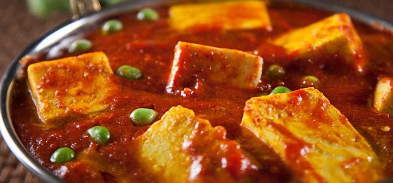 vegetarische Indische maaltijd