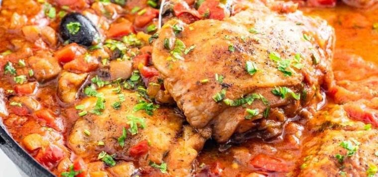 Typisch Italiaans gerecht met kip